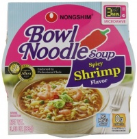 Nongshim Spicy Shrimp Noodle Bowl, 3.03 Ounce (Pack of 12) Nongshim Spicy Shrimp Noodle Bowl, 3.03 Ounce (Pack of 12)