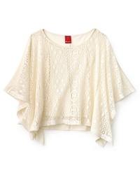 Ella Moss Girls' tres chic tunic is rendered in a lovely tonal crochet pattern allover, with a tonal camisole underlayer. Ella Moss Girls' tres chic tunic is rendered in a lovely tonal crochet pattern allover, with a tonal camisole underlayer.