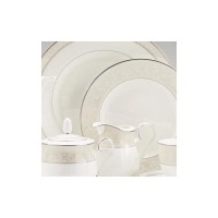Noritake Montvale Platinum Handled Hostess Tray Noritake Montvale Platinum Handled Hostess Tray