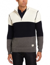 Nautica Men's Colorblock Quarter Zip Jersey Nautica Men's Colorblock Quarter Zip Jersey