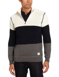 Nautica Men's Colorblock Quarter Zip Jersey