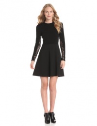 Rebecca Taylor Women's Ponte and Lace Dress