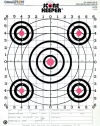 Champion Score Keeper Fluorescent Orange Bull 100-yard Sight-In Rifle Target (Pack of 12)