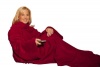 SNUGGIE Thick Microplush Fleece Blanket - Crimson