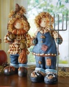 Harvest Scarecrow Couple Indoor Fall Decoration Girl By Collections Etc