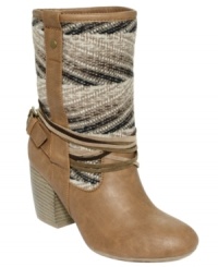 A combination of textures makes Pink and Pepper's Marrakech booties a most intriguing pair. This Western-inspired shoe features a walkable stacked heel and an adjustable buckle at the ankle. A combination of textures makes Pink and Pepper's Marrakech booties a most intriguing pair. This Western-inspired shoe features a walkable stacked heel and an adjustable buckle at the ankle.