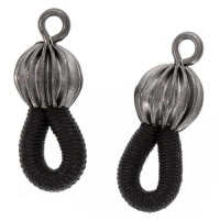 Fancy Ends For Eyeglass Chain / Holder - Gun Metal Grey (6 Pair) Fancy Ends For Eyeglass Chain / Holder - Gun Metal Grey (6 Pair)