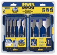 Irwin Industrial Tools 341008 Speebor Blue Groove Pro Spade Bit Set with Case, 8-Piece Irwin Industrial Tools 341008 Speebor Blue Groove Pro Spade Bit Set with Case, 8-Piece