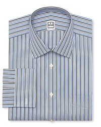 Ike Behar Vertical Multi-Stripe Dress Shirt - Regular Fit Ike Behar Vertical Multi-Stripe Dress Shirt - Regular Fit