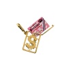 Juicy Couture - Pink Credit Card in Case - Gold Plated Charm