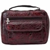 Embassy Alligator Embossed Burgundy Genuine Leather Bible Cover