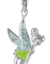 Disney Tinkerbelle Sterling Silver Pendant Necklace with 18 Chain