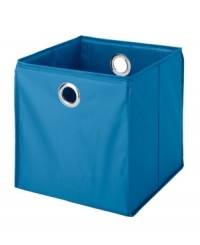 An easy way to create storage space! Pick up the pieces and place them in this cube, which assembles fast and easily moves from room to room to make fast organization a reality in your home. The durable construction and collapsible design are perfect for clothes, toys, books and more. An easy way to create storage space! Pick up the pieces and place them in this cube, which assembles fast and easily moves from room to room to make fast organization a reality in your home. The durable construction and collapsible design are perfect for clothes, toys, books and more.