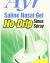 Ayr Saline Nasal Gel No-drip Sinus Spray With Soothing Aloe Vera, 0.75-Ounce Spray Bottles (Pack of 3)