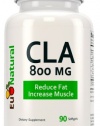 CLA 800 mg, 90 Softgels Supplement (Extra Strength Conjugated Linoleic Acid)