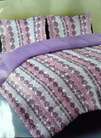Steve Madden Abbey 3 Piece Full/queen Comforter Bedding Set Purple Colors Steve Madden Abbey 3 Piece Full/queen Comforter Bedding Set Purple Colors