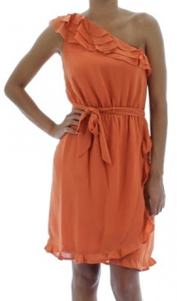 Jessica Simpson Asymmetrical Ruffle One Shoulder Women's Dress Jessica Simpson Asymmetrical Ruffle One Shoulder Women's Dress