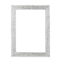 Bedazzled with hundreds of hand-set clear Swarovski® crystals in a silver-tone metal finish, this alluring frame glamorously displays your favorite photographs. Bedazzled with hundreds of hand-set clear Swarovski® crystals in a silver-tone metal finish, this alluring frame glamorously displays your favorite photographs.