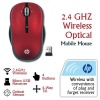 HP 2.4 GHz Wireless Optical Mouse Sonoma Red