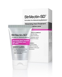StriVectin's NEW super-charged age-fighting hand formula fights five signs of aging most common to the hands: volume, thin, loose skin, brightness and tone, age spots & discoloration, and dryness. Who is it for? Women 35+ who need a comprehensive solution to the signs of aging they experience on their hands: sun spots, age spots, discoloration; thin, wrinkled skin that needs plumping and volume. How does it work? Patented NIA-114™ combines with powerful skin volumizers and brighteners, plus ultra-moisturizing shea butter and oils to help skin reclaim density and firmness. Hands look and feel smoother, plumper, more resilient and youthful. NIA-114™ activates a cascade of anti-aging events that repair DNA damage and strengthen the skin barrier Encapsulated Sodium Hyaluronate immediately and continuously hydrate, smooth and plump fine lines and wrinkles NanoBright Complex reduces discolorations and evens skin tone Shea Butter, Avocado Butter, Olive Oil immediately comfort, replenish and restore suppleness StriVectin's NEW super-charged age-fighting hand formula fights five signs of aging most common to the hands: volume, thin, loose skin, brightness and tone, age spots & discoloration, and dryness. Who is it for? Women 35+ who need a comprehensive solution to the signs of aging they experience on their hands: sun spots, age spots, discoloration; thin, wrinkled skin that needs plumping and volume. How does it work? Patented NIA-114™ combines with powerful skin volumizers and brighteners, plus ultra-moisturizing shea butter and oils to help skin reclaim density and firmness. Hands look and feel smoother, plumper, more resilient and youthful. NIA-114™ activates a cascade of anti-aging events that repair DNA damage and strengthen the skin barrier Encapsulated Sodium Hyaluronate immediately and continuously hydrate, smooth and plump fine lines and wrinkles NanoBright Complex reduces discolorations and evens skin tone Shea Butter, Avocado Butter, Olive Oil immediately comfort, replenish and restore suppleness