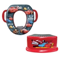 Disney Soft Potty and Step Stool Combo Set, Pixar Cars Disney Soft Potty and Step Stool Combo Set, Pixar Cars