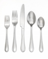 A winning hand. Gibson's Fairburg flatware set appoints your table with all the essentials, from place settings to serving pieces, in mirror-polished stainless steel with gently beveled handles for a great look and comfortable hold. A winning hand. Gibson's Fairburg flatware set appoints your table with all the essentials, from place settings to serving pieces, in mirror-polished stainless steel with gently beveled handles for a great look and comfortable hold.