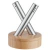 WMF Stainless Steel Salt and Pepper Set with Acacia Wood Base