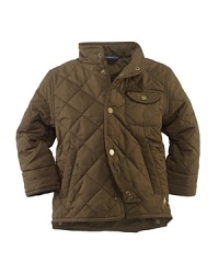 This diamond-quilted microfiber bomber jacket is an updated classic made for timeless durability and style. This diamond-quilted microfiber bomber jacket is an updated classic made for timeless durability and style.