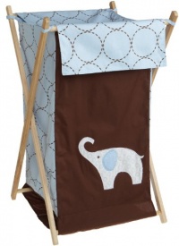 Carter's Blue Elephant Hamper, Blue/Choc, 17 X 16 X 27 Carter's Blue Elephant Hamper, Blue/Choc, 17 X 16 X 27