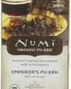 Numi Organic Tea Emperor's Puerh, Full Leaf Black Tea, 16-Count Tea Bags (Pack of 2)