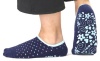 Skidders Women's Gripper Socks - Navy/Multi Color Polka Dots