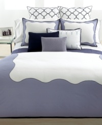Crisp 300-thread count cotton is graced with a distinctive matelasse stripe to finish your bed in elegant, Vera Wang style. Crisp 300-thread count cotton is graced with a distinctive matelasse stripe to finish your bed in elegant, Vera Wang style.