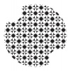 Black & White Flowers, Carsters 2 Pack Car Coasters