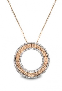 Effy Jewlery Signature Two Tone Diamond Pendant, .54 TCW Effy Jewlery Signature Two Tone Diamond Pendant, .54 TCW