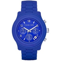 Michael Kors Blue Silicone Chronograph Ladies Watch MK5293 Michael Kors Blue Silicone Chronograph Ladies Watch MK5293