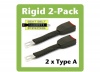 8 Rigid Car Seat Belt Extender 2-Pack (Type A) - Click & Go!