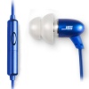 JLAB J6M-BLU-FOIL JBuds High Fidelity Ergonomic Earbuds Style Headphones with Mic, Sapphire Blue