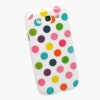 POLKA DOTS PRINT GEL SILICONE RUBBER CASE / COVER FOR SAMSUNG GALAXY S3 SIII i9300