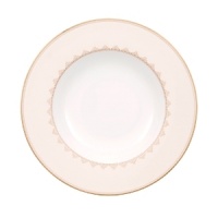 The Samarkand bone china collection by Villeroy & Boch combines stylish, exotic elements with timeless elegance. Precious golden bands and chains decorate this pure white bone china pattern. Warm ivory tones add a harmonious touch. Mix and match with the coordinating Mosaic-designed dinner or salad plate for a look that is truly your own. The Samarkand bone china collection by Villeroy & Boch combines stylish, exotic elements with timeless elegance. Precious golden bands and chains decorate this pure white bone china pattern. Warm ivory tones add a harmonious touch. Mix and match with the coordinating Mosaic-designed dinner or salad plate for a look that is truly your own.