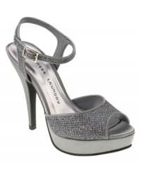It'll be hard to avoid the spotlight in these glittery shoes. Chinese Laundry's Hide Out platform pumps will shave you shimmering all night long. It'll be hard to avoid the spotlight in these glittery shoes. Chinese Laundry's Hide Out platform pumps will shave you shimmering all night long.