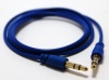 CablesFrLess (TM) Blue 3ft 3.5mm Auxiliary (AUX) Audio Jack cable