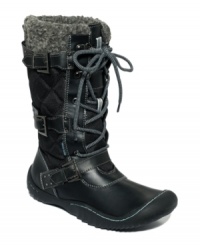 Sturdy and warm. Jambu's Mount Everest boots feature faux-fur lining and a detailed lace-up vamp. Sturdy and warm. Jambu's Mount Everest boots feature faux-fur lining and a detailed lace-up vamp.