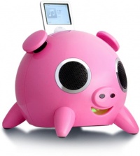 Speakal iPig 2.1 Stereo iPod Docking Station with 5 Speakers (Pink) Speakal iPig 2.1 Stereo iPod Docking Station with 5 Speakers (Pink)