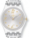 Swatch Crystal Lace Grey Stainless Steel Ladies Watch LK294G