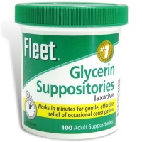 Fleet - Glycerin Suppositories, Laxative, Adult Jar, 100 Each Fleet - Glycerin Suppositories, Laxative, Adult Jar, 100 Each