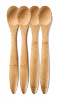 Bambu Baby Bamboo Feeding Spoons, set of 2, Natural Bambu Baby Bamboo Feeding Spoons, set of 2, Natural