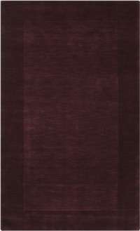 Area Rug 2x3 Rectangle Solid/Striped Maroon Color - Surya Mystique Rug from RugPal Area Rug 2x3 Rectangle Solid/Striped Maroon Color - Surya Mystique Rug from RugPal
