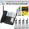 AT&T SB67138 4-Line Extendable Range Corded-Cordless Phone System with 5 Extra Handsets (2)