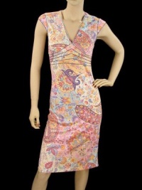 Etro Dress - Pink Paisley Print Viscose Dress It38 MINT Etro Dress - Pink Paisley Print Viscose Dress It38 MINT