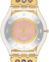 Swatch Women's SFK240B Quartz Stainless Steel Gray And Pink Dial Watch